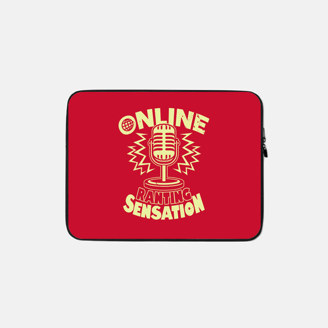 Online Ranting Sensation-None-Zippered-Laptop Sleeve-Boggs Nicolas