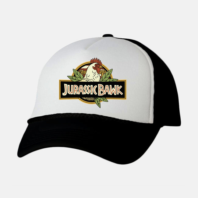 Jurassic Chicken-Unisex-Trucker-Hat-tobefonseca