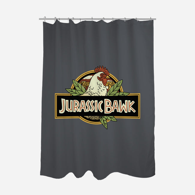 Jurassic Chicken-None-Polyester-Shower Curtain-tobefonseca