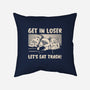 Let's Eat Trash-None-Removable Cover-Throw Pillow-tobefonseca