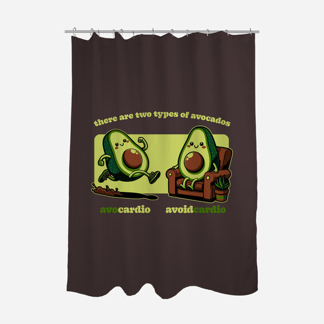 Avocado Tired Exercise-None-Polyester-Shower Curtain-Studio Mootant