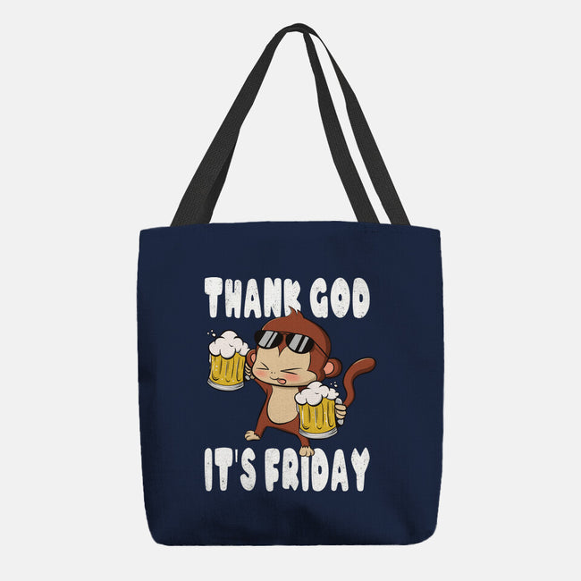 Friday Monkey-None-Basic Tote-Bag-fanfabio