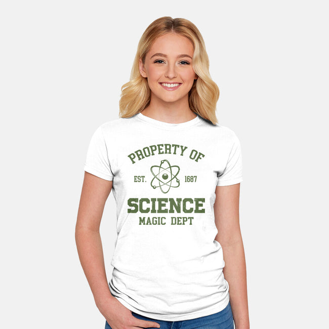 Property Of Science-Womens-Fitted-Tee-Melonseta