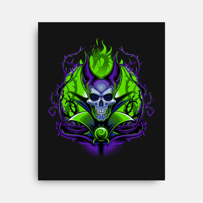 The Witch Skull-None-Stretched-Canvas-daobiwan