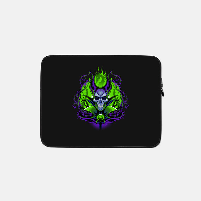 The Witch Skull-None-Zippered-Laptop Sleeve-daobiwan