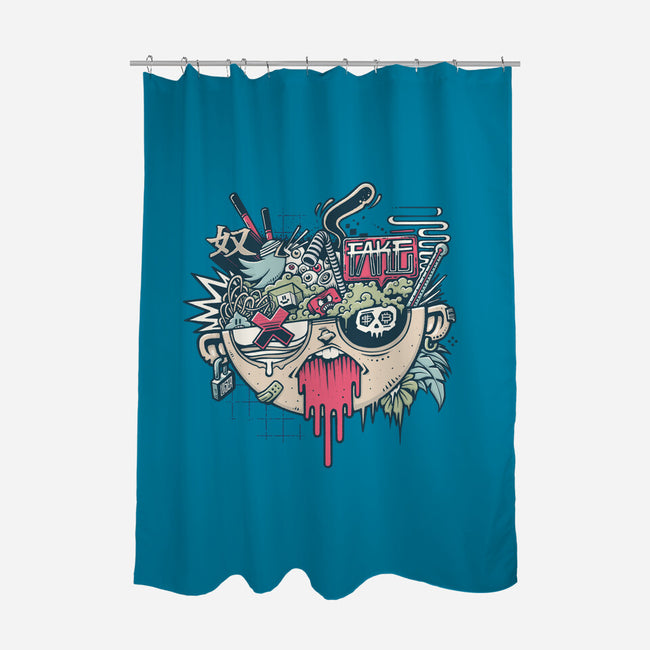 Social Media Anxiety-None-Polyester-Shower Curtain-StudioM6