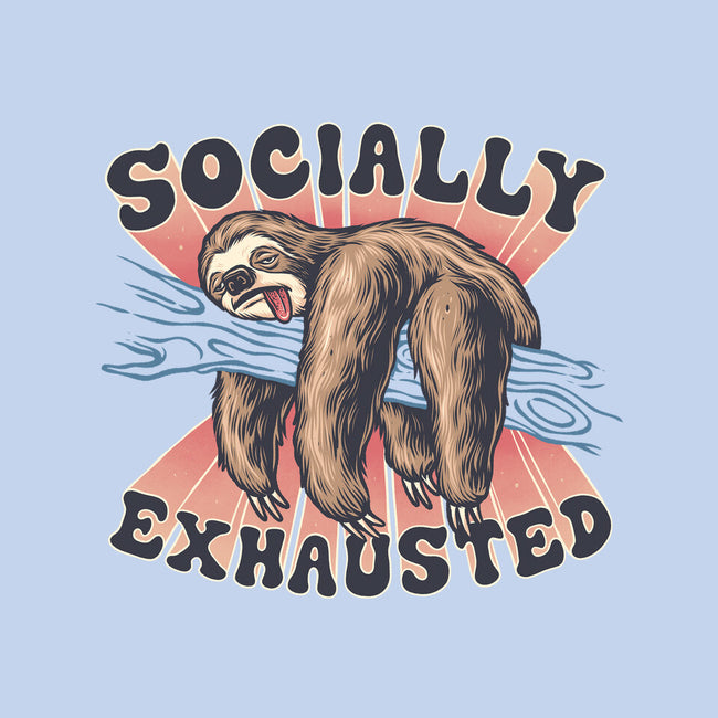 Socially Exhausted-None-Stretched-Canvas-momma_gorilla