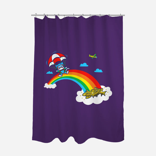 At The End Of The Rainbow-None-Polyester-Shower Curtain-Boggs Nicolas