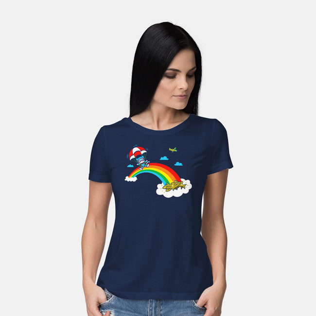 At The End Of The Rainbow-Womens-Basic-Tee-Boggs Nicolas