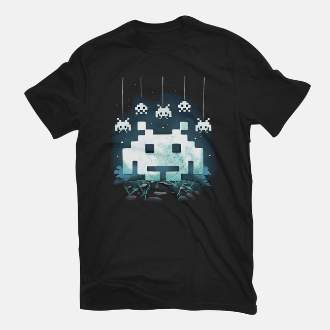 Space Moon Invaders-Youth-Basic-Tee-Vallina84