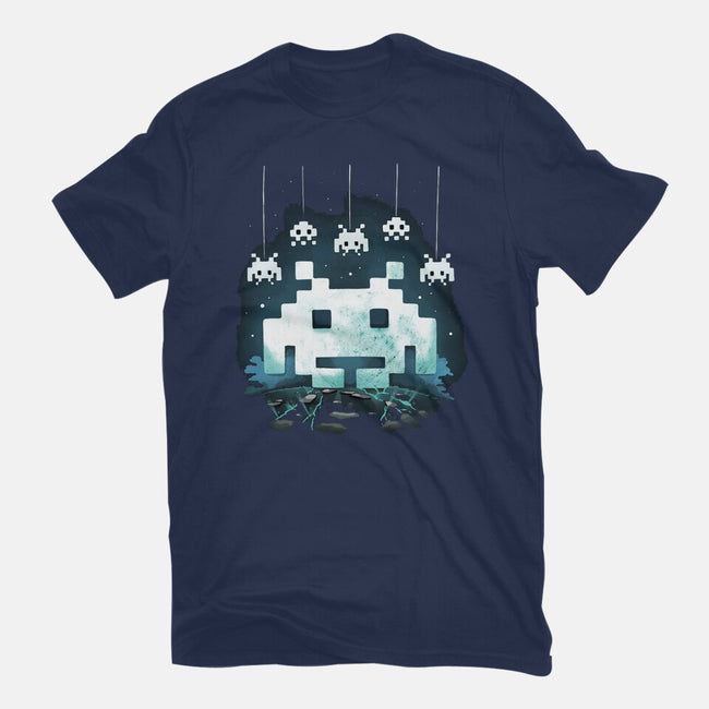 Space Moon Invaders-Mens-Premium-Tee-Vallina84