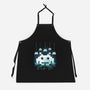 Space Moon Invaders-Unisex-Kitchen-Apron-Vallina84