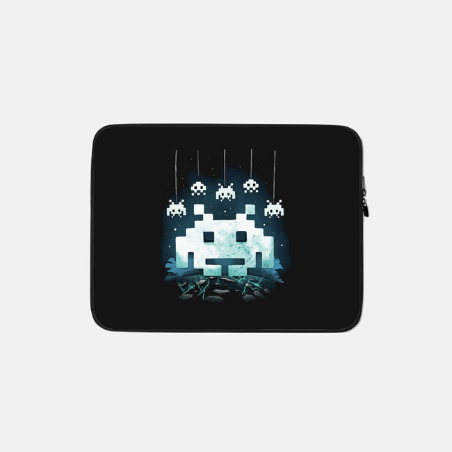 Space Moon Invaders-None-Zippered-Laptop Sleeve-Vallina84