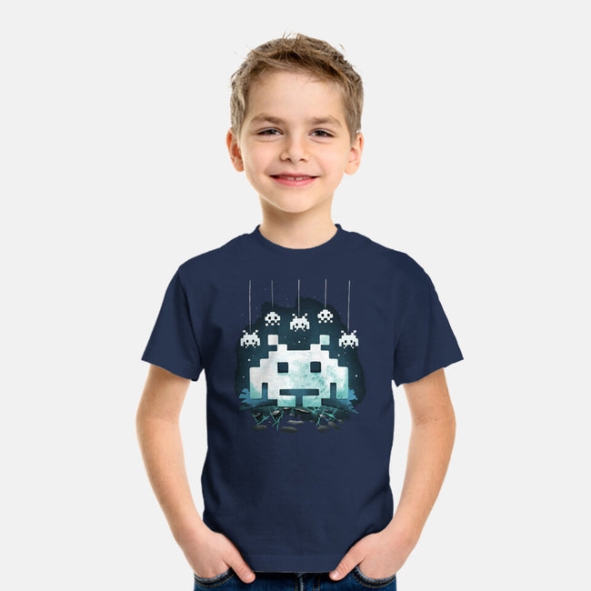 Space Moon Invaders-Youth-Basic-Tee-Vallina84