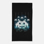 Space Moon Invaders-None-Beach-Towel-Vallina84
