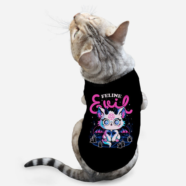 Feline Evil-Cat-Basic-Pet Tank-eduely