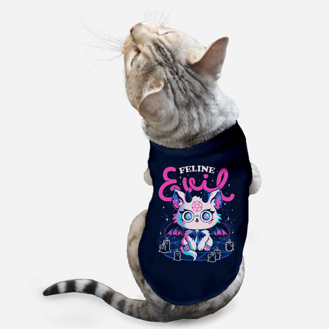 Feline Evil-Cat-Basic-Pet Tank-eduely