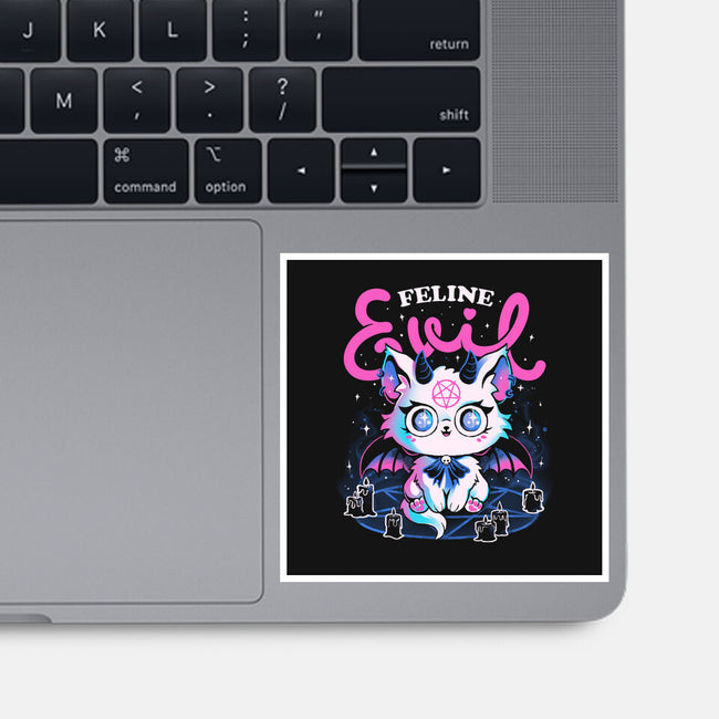 Feline Evil-None-Glossy-Sticker-eduely