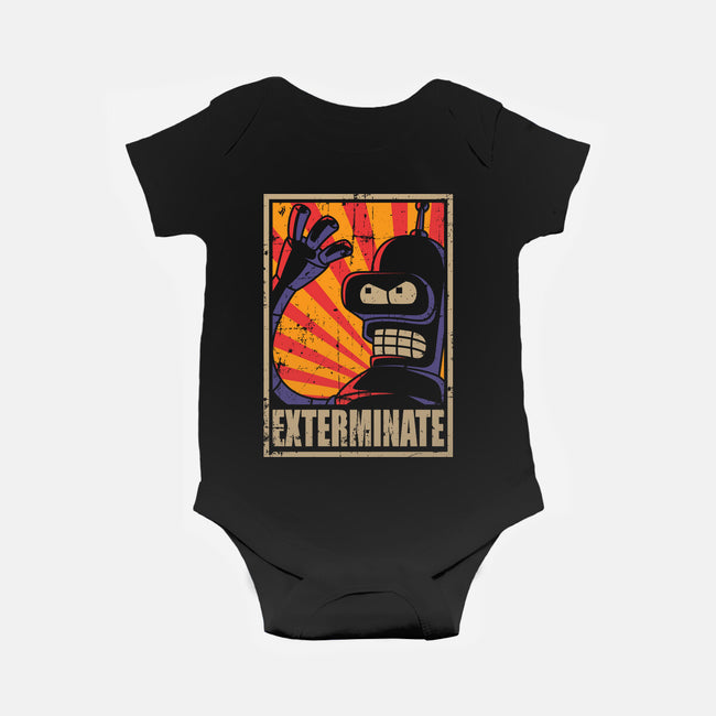 Exterminate-Baby-Basic-Onesie-Xentee