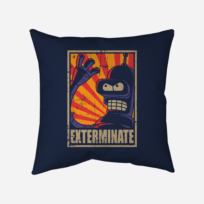 Exterminate-None-Removable Cover-Throw Pillow-Xentee