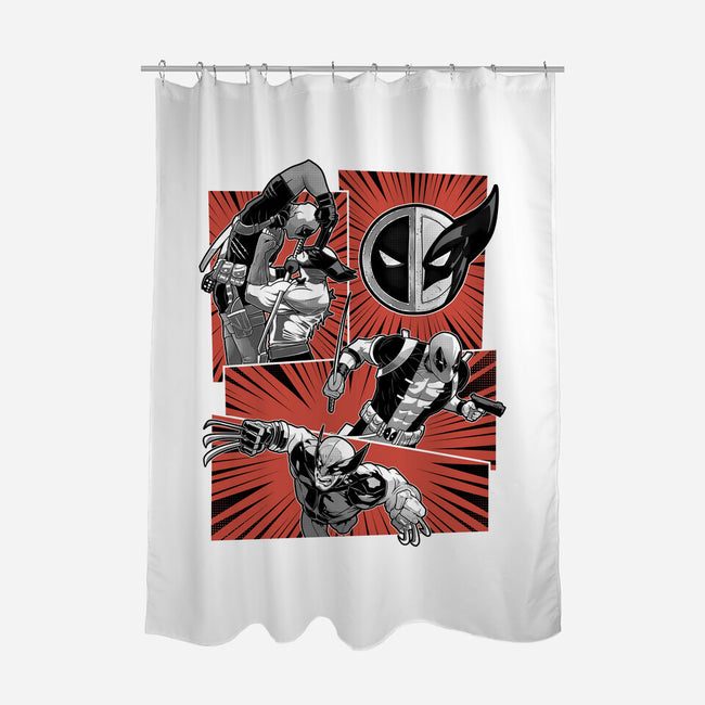 LoganPool-None-Polyester-Shower Curtain-Astrobot Invention