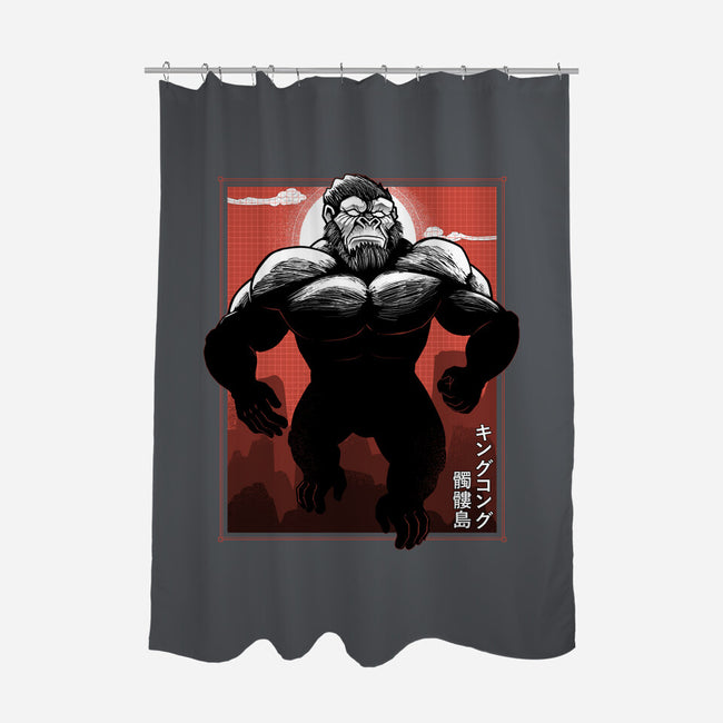 Mighty Kong-None-Polyester-Shower Curtain-Astrobot Invention