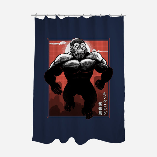Mighty Kong-None-Polyester-Shower Curtain-Astrobot Invention