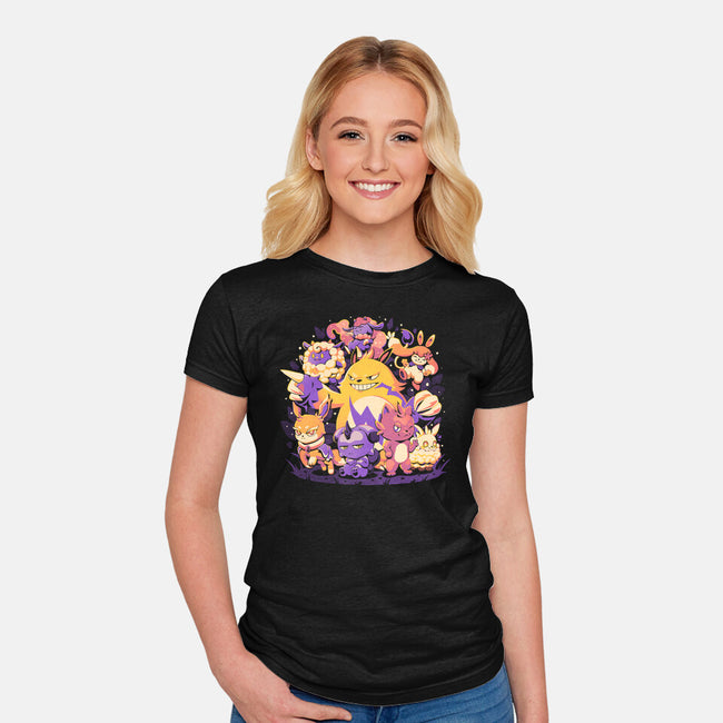 Pal Friends-Womens-Fitted-Tee-eduely