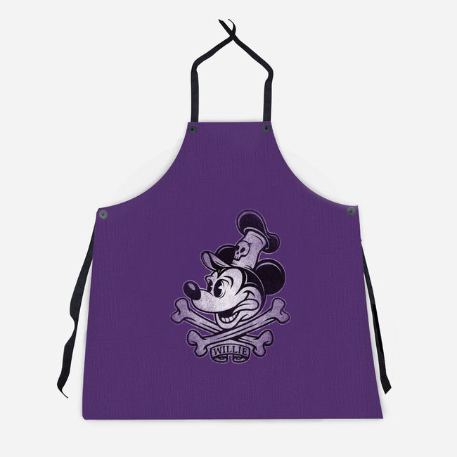 Willie Bones-Unisex-Kitchen-Apron-kennsing