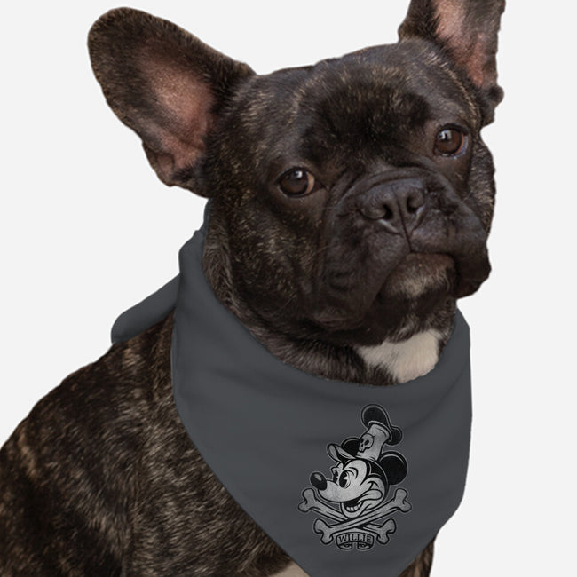 Willie Bones-Dog-Bandana-Pet Collar-kennsing