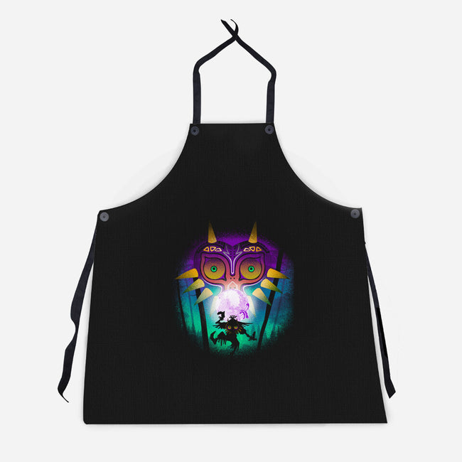 The Moon And The Mask-Unisex-Kitchen-Apron-Donnie