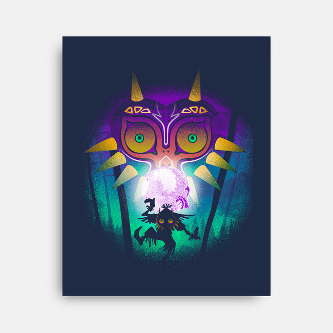 The Moon And The Mask-None-Stretched-Canvas-Donnie