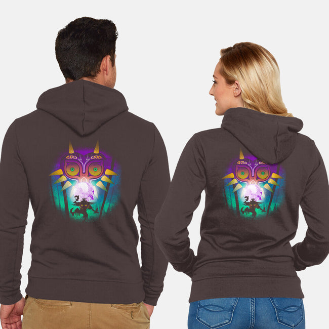 The Moon And The Mask-Unisex-Zip-Up-Sweatshirt-Donnie