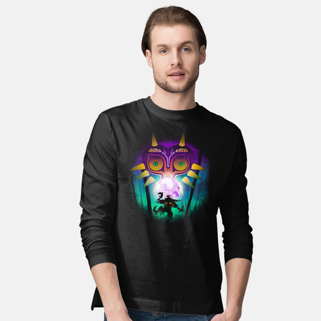 The Moon And The Mask-Mens-Long Sleeved-Tee-Donnie