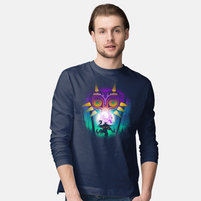 The Moon And The Mask-Mens-Long Sleeved-Tee-Donnie