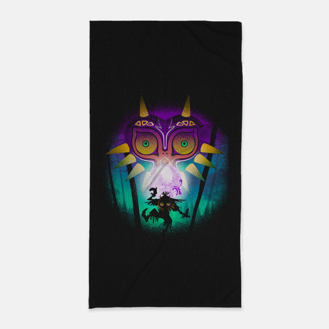 The Moon And The Mask-None-Beach-Towel-Donnie