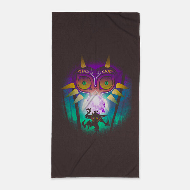 The Moon And The Mask-None-Beach-Towel-Donnie