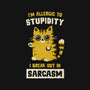 Allergic To Stupidity-None-Indoor-Rug-kg07