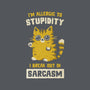 Allergic To Stupidity-None-Stretched-Canvas-kg07