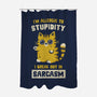 Allergic To Stupidity-None-Polyester-Shower Curtain-kg07