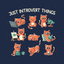 Just Introvert Things-None-Zippered-Laptop Sleeve-koalastudio