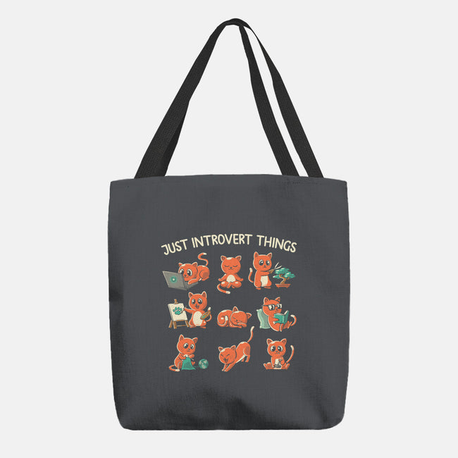Just Introvert Things-None-Basic Tote-Bag-koalastudio