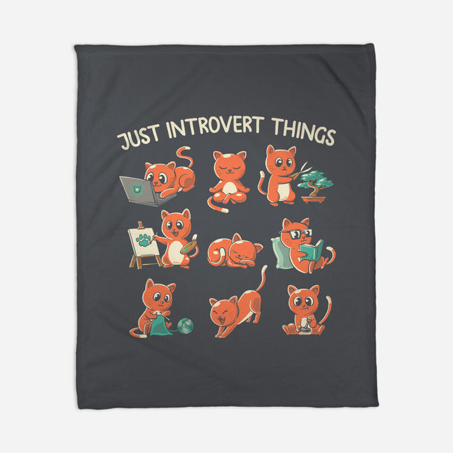 Just Introvert Things-None-Fleece-Blanket-koalastudio