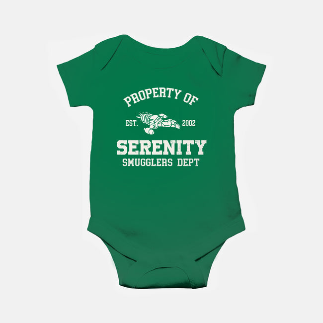Property Of Serenity-Baby-Basic-Onesie-Melonseta
