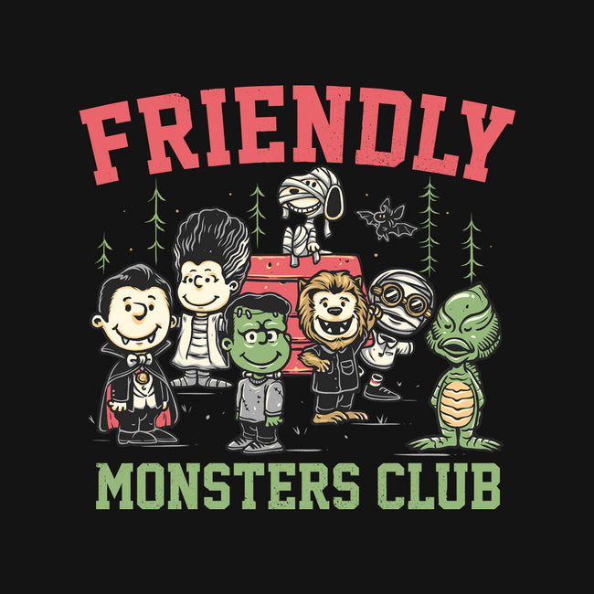 Friendly Monsters Club-None-Polyester-Shower Curtain-momma_gorilla