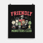 Friendly Monsters Club-None-Matte-Poster-momma_gorilla