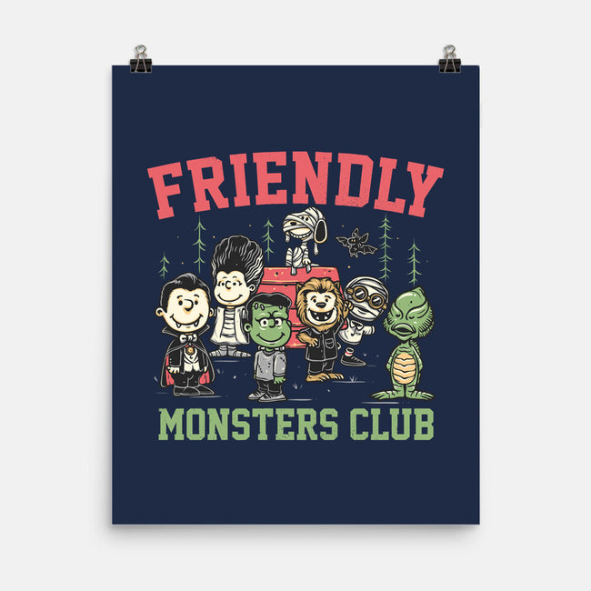 Friendly Monsters Club-None-Matte-Poster-momma_gorilla