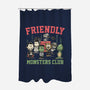 Friendly Monsters Club-None-Polyester-Shower Curtain-momma_gorilla