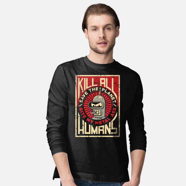 Bite My Metal-Mens-Long Sleeved-Tee-Xentee