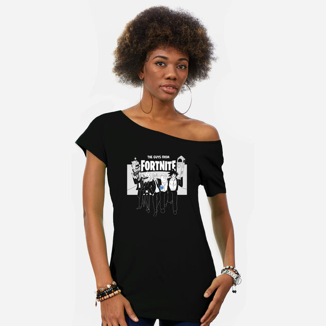 The Guys-Womens-Off Shoulder-Tee-Willdesiner